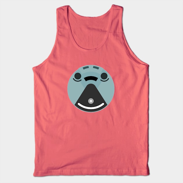 Fuzzy Face Tank Top by d13design